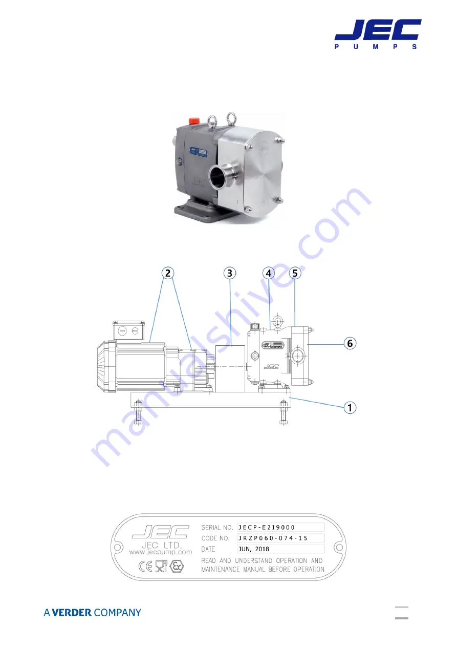 VERDER JEC JRZP Series Скачать руководство пользователя страница 4