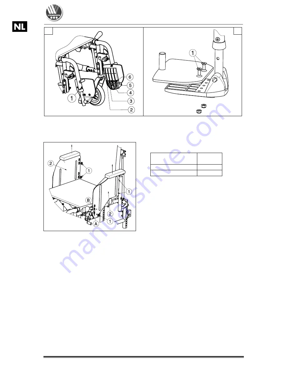 Vermeiren Eclips X4 kids 90 Degrees Instruction Manual Download Page 60