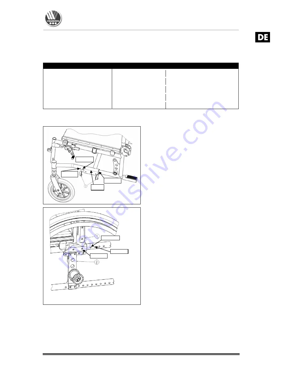 Vermeiren V300 ACTIVE Instruction Manual Download Page 87