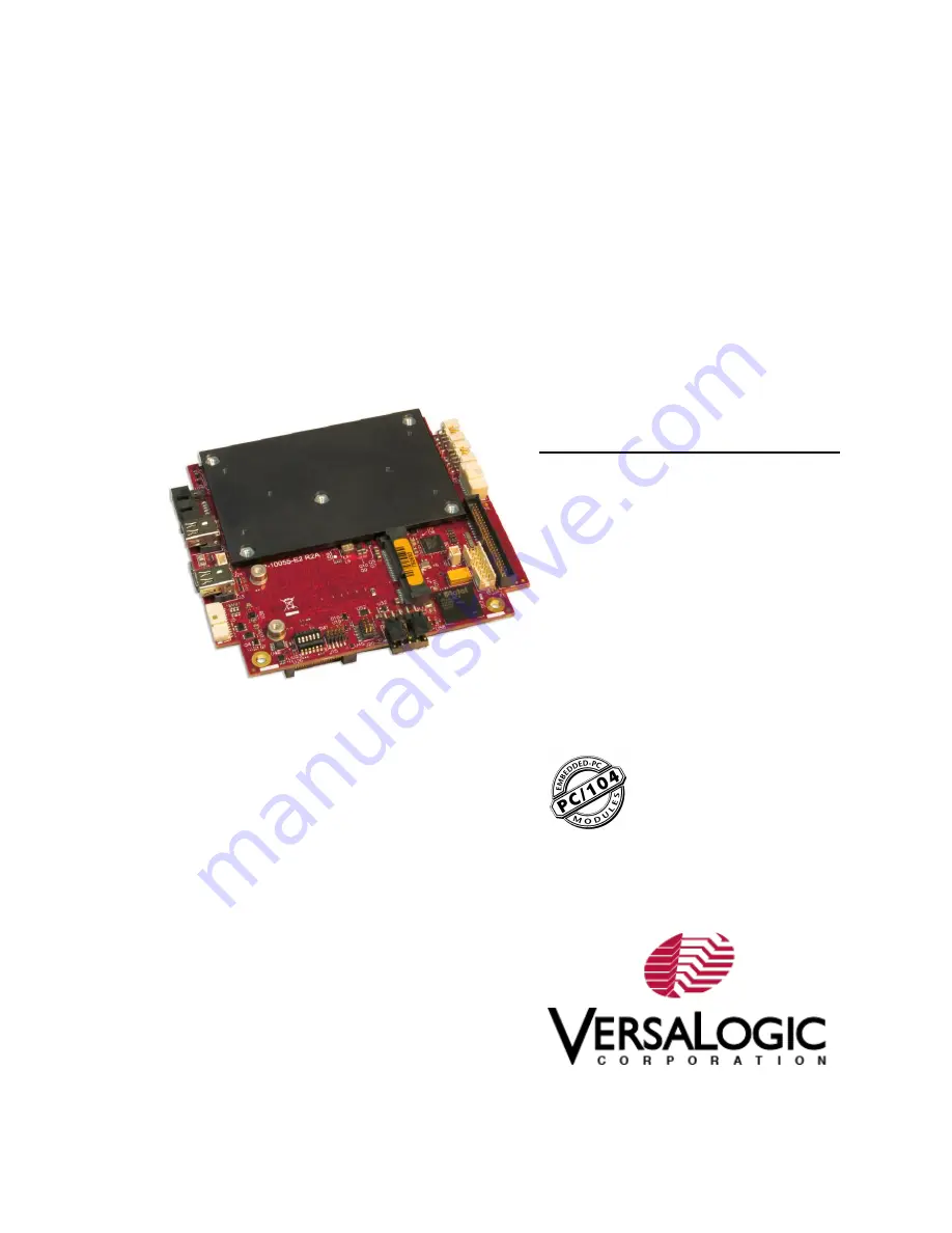 VersaLogic Bengal VL-EPMe-30 Скачать руководство пользователя страница 1