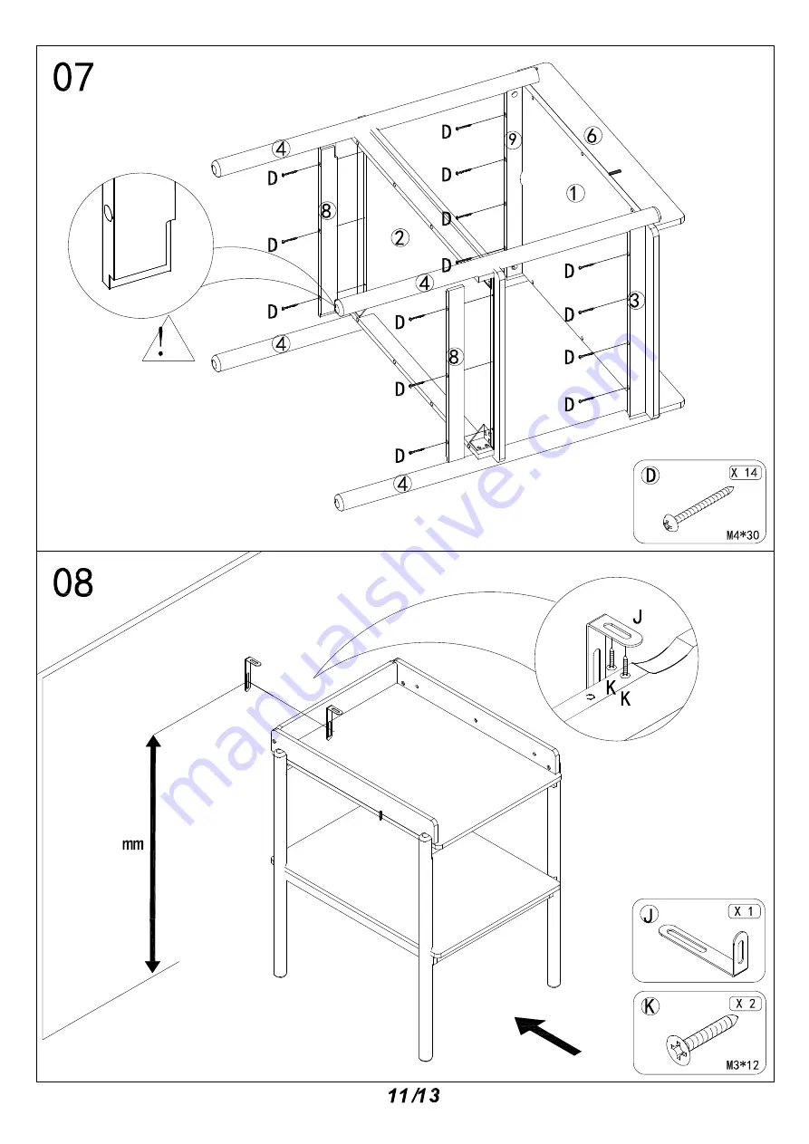 VERTBAUDET 70500-0134 Assembly Instructions Manual Download Page 11