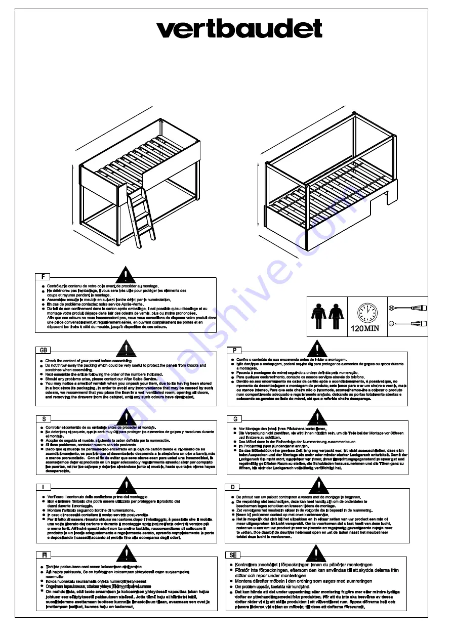 VERTBAUDET 705011477 Assembly Instructions Manual Download Page 7