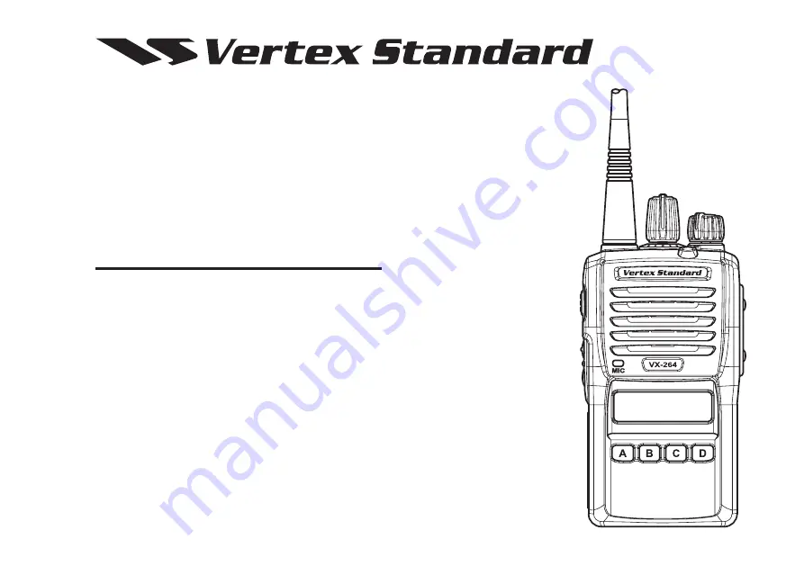 Vertex Standard VX-264 Operating Manual Download Page 1