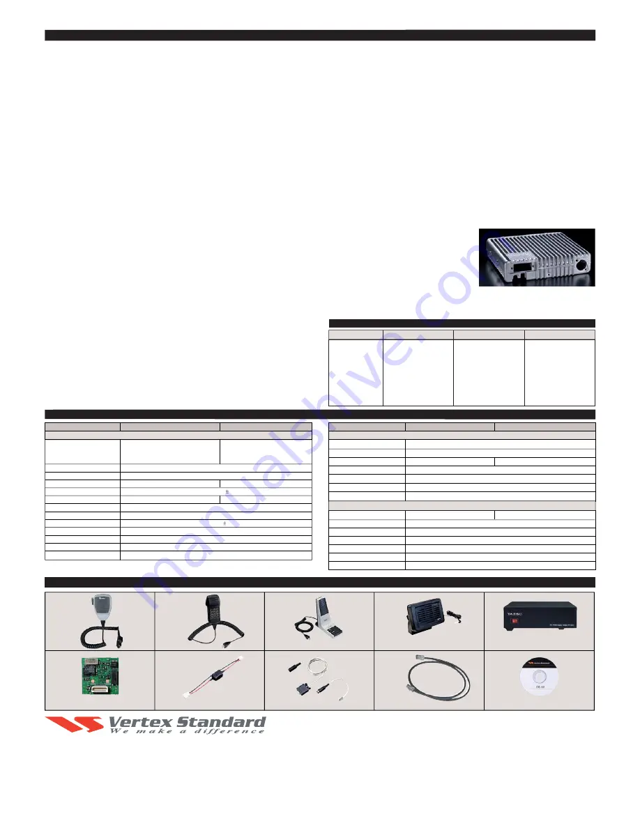 Vertex Standard VX-3200 Series Specifications Download Page 2