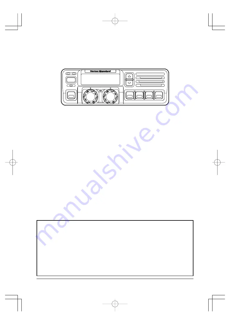 Vertex Standard VX-6000 Operation Manual Download Page 19