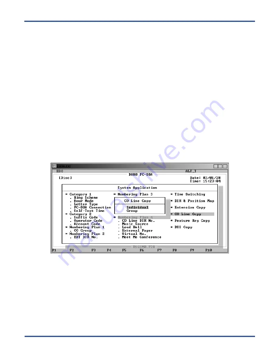 Vertical Comdial DX-80 Technical Manual Download Page 46