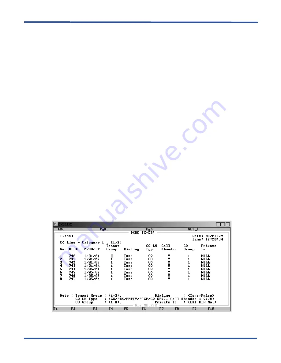 Vertical Comdial DX-80 Technical Manual Download Page 113