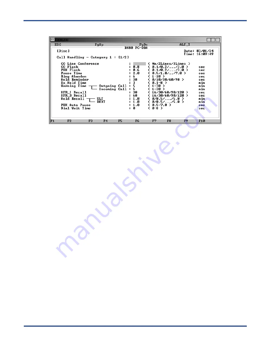 Vertical Comdial DX-80 Technical Manual Download Page 152