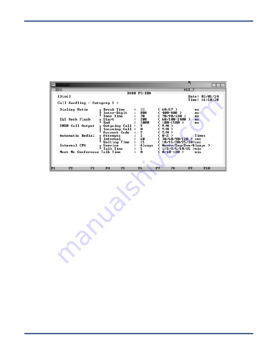 Vertical Comdial DX-80 Скачать руководство пользователя страница 172