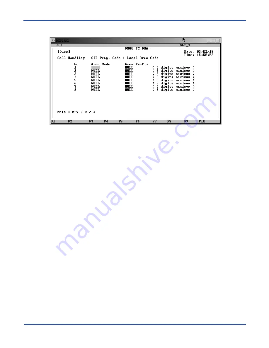 Vertical Comdial DX-80 Technical Manual Download Page 186