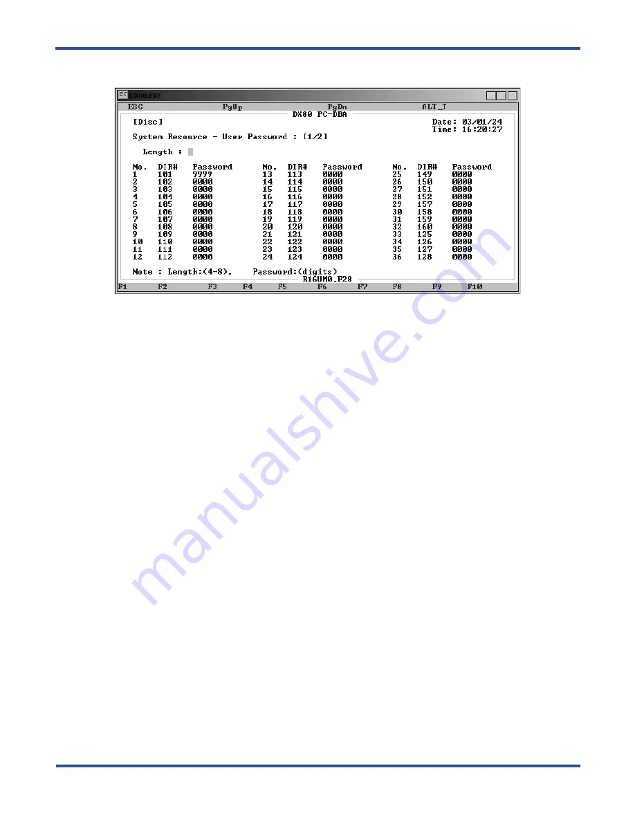 Vertical Comdial DX-80 Technical Manual Download Page 252