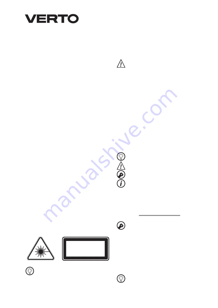 VERTO 52G057 Instruction Manual Download Page 16