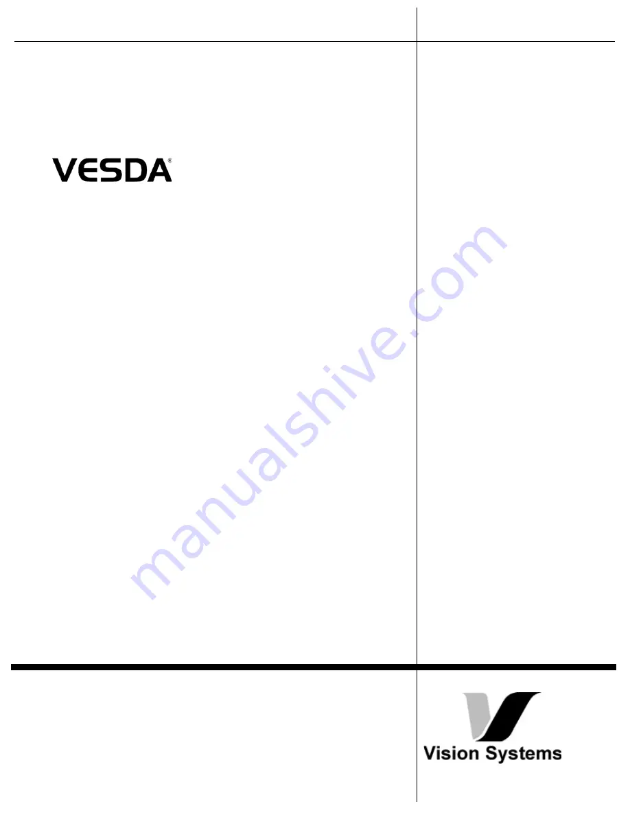 VESDA VLS-XXX Product Manual Download Page 1