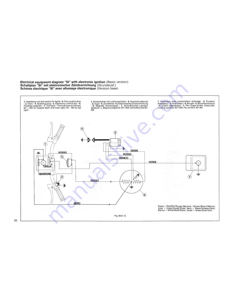 VESPA Bravo Service Station Manual Download Page 21