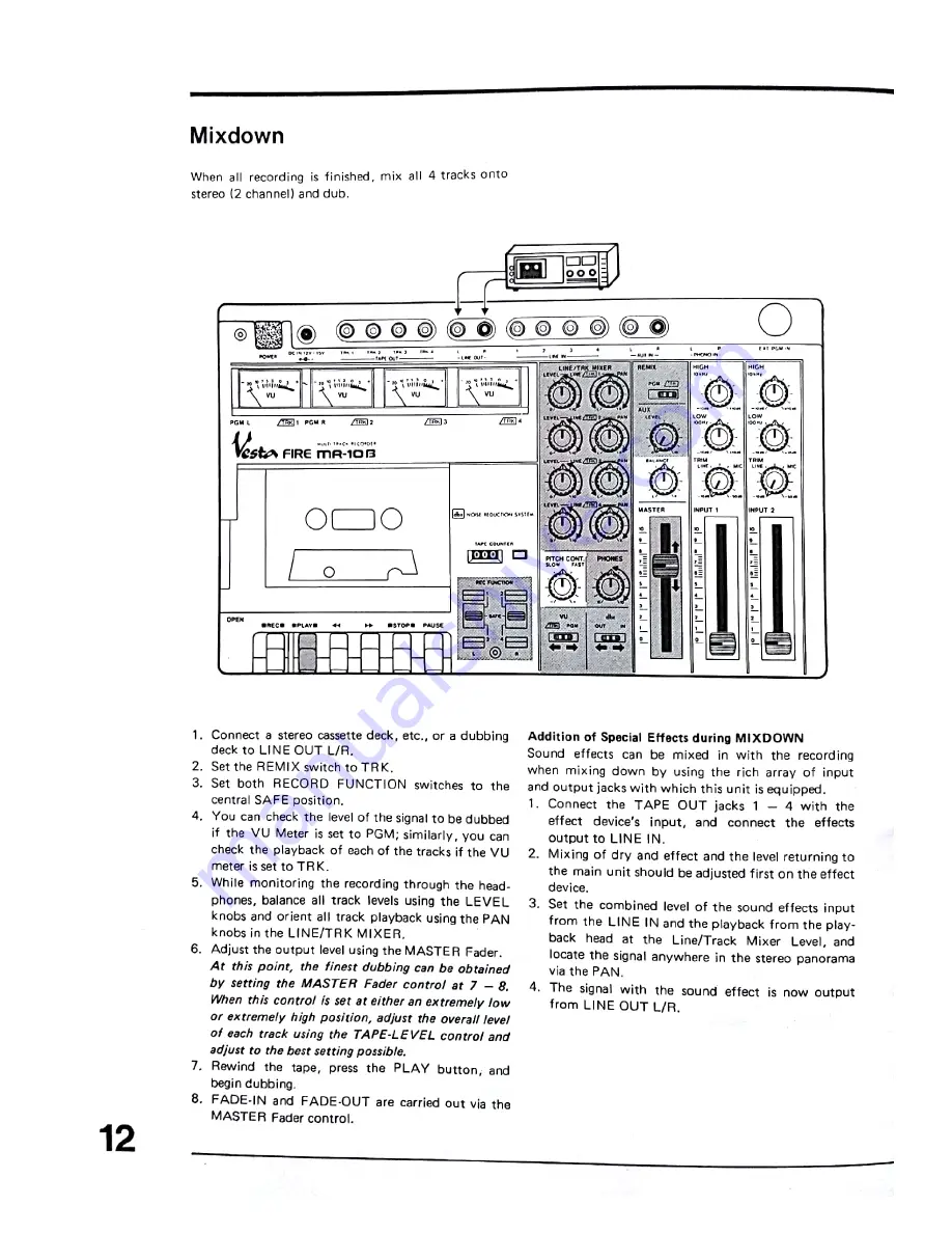 Vesta Fire MR-10B/PRO Owner'S Manual Download Page 12