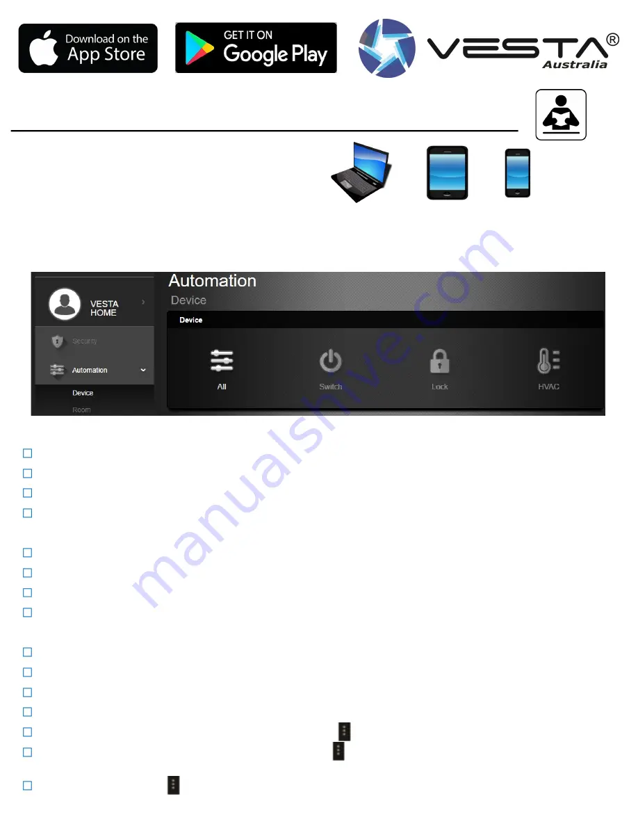 Vesta Smart Home Security Alarm System Скачать руководство пользователя страница 23