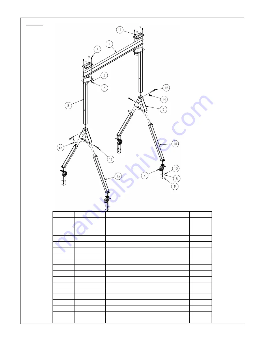 Vestil FHSN Series Instruction Manual Download Page 5