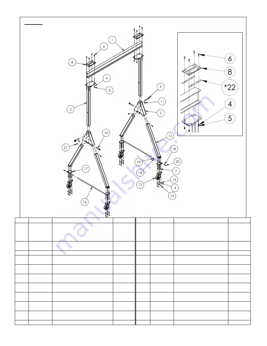 Vestil FHSN Series Instruction Manual Download Page 7