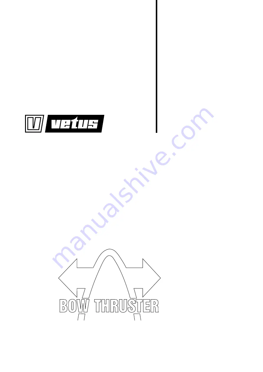 Vetus BOW125 Series Installation Recommendations Download Page 1