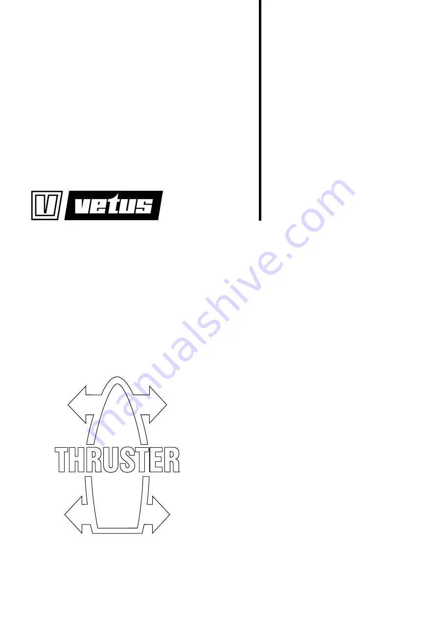 Vetus BOW1254DE Maintenance And Warranty Manual Download Page 1