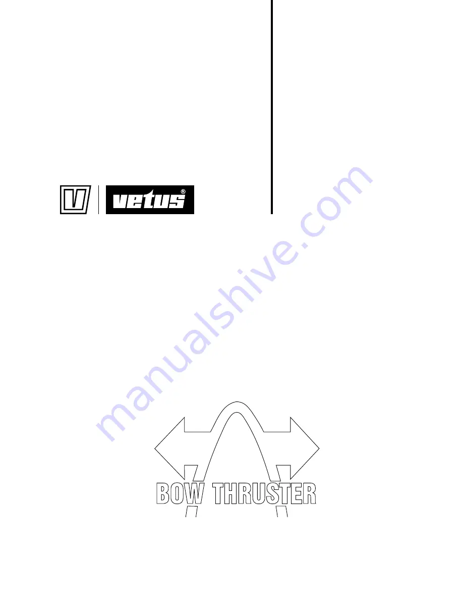 Vetus BOW3512C Скачать руководство пользователя страница 1