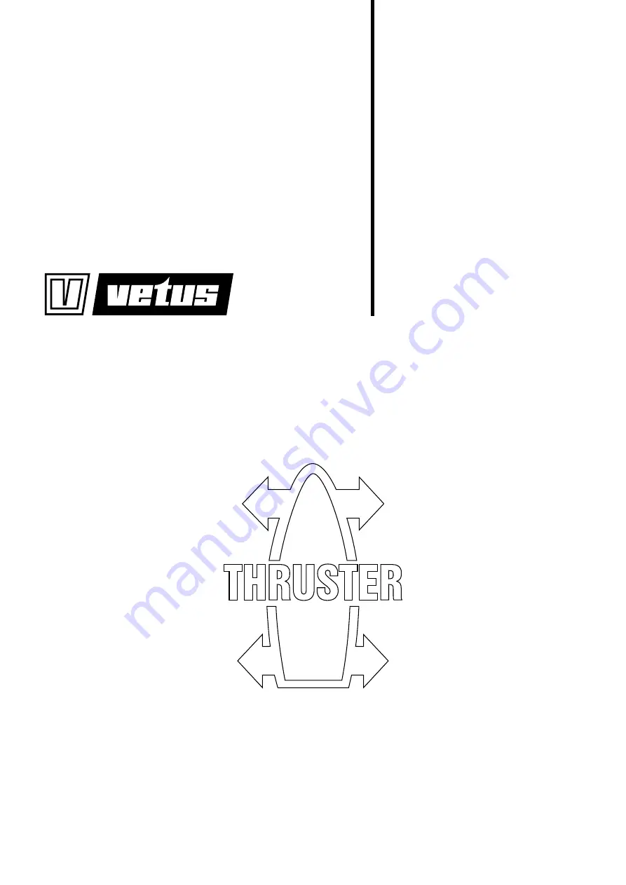 Vetus RimDrive RD125 Скачать руководство пользователя страница 1