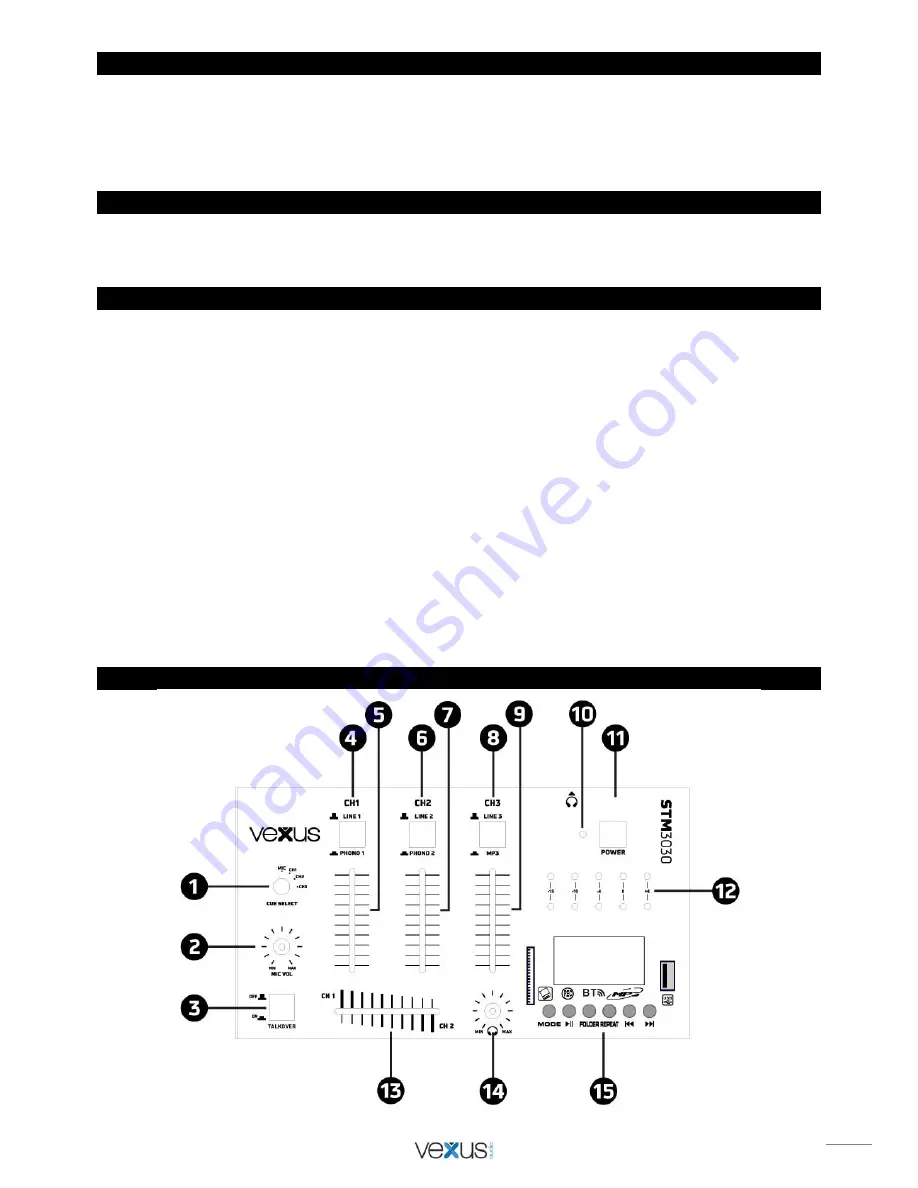 Vexus Audio STM3030 Скачать руководство пользователя страница 9