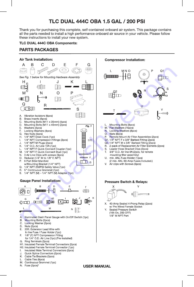 VIAIR 50044 User Manual Download Page 3