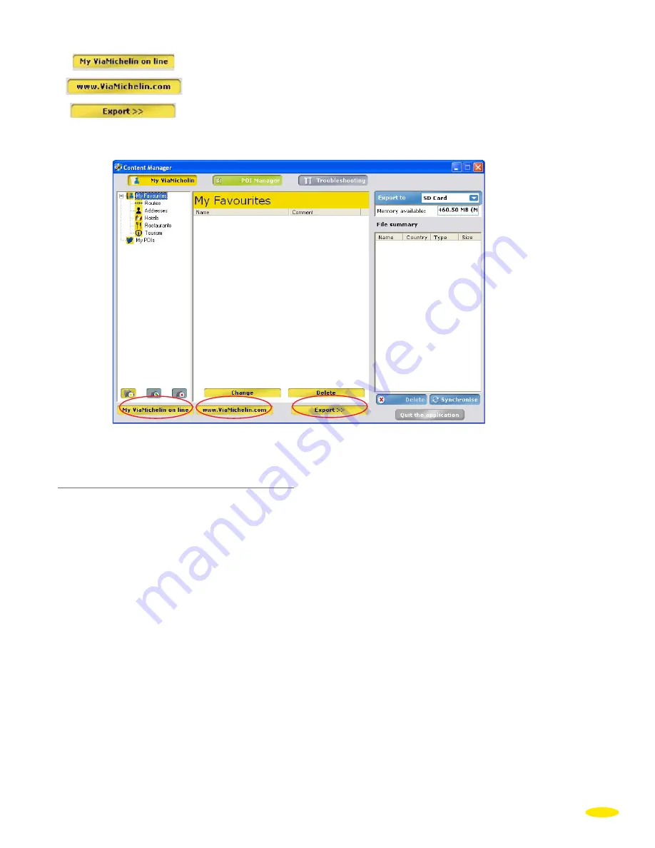 ViaMichelin X-970 User Manual Download Page 81