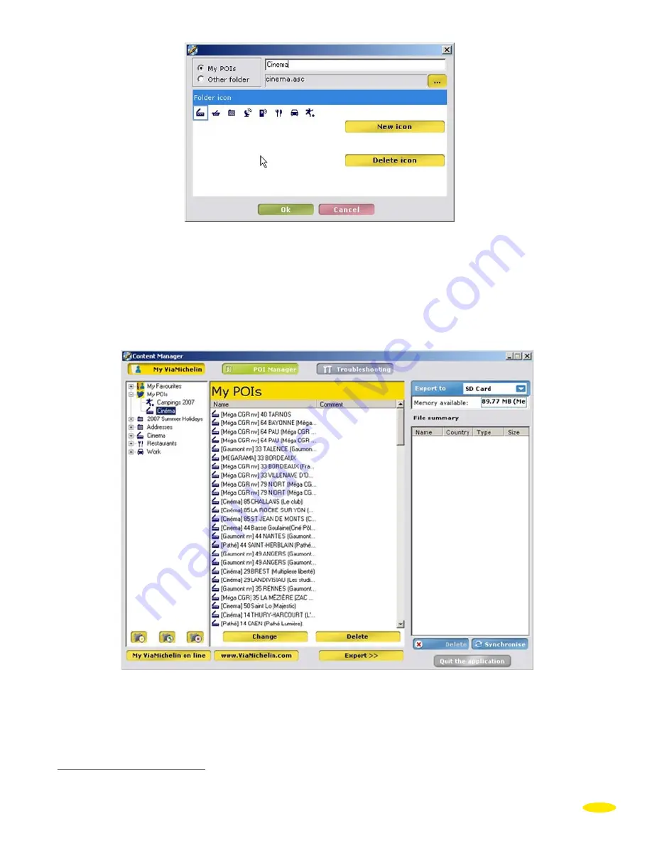 ViaMichelin X-970 User Manual Download Page 89