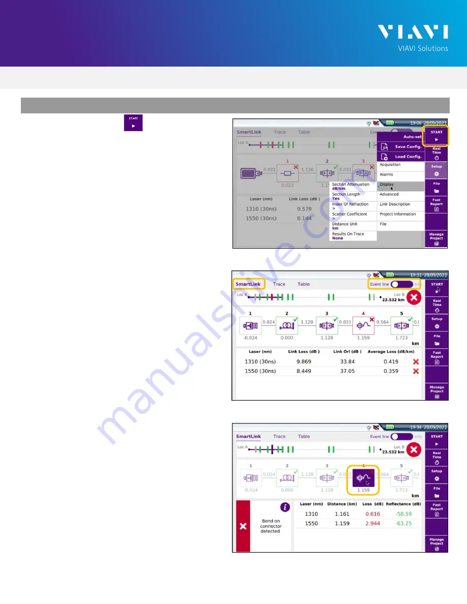 Viavi 4100 Series Quick Card Download Page 4