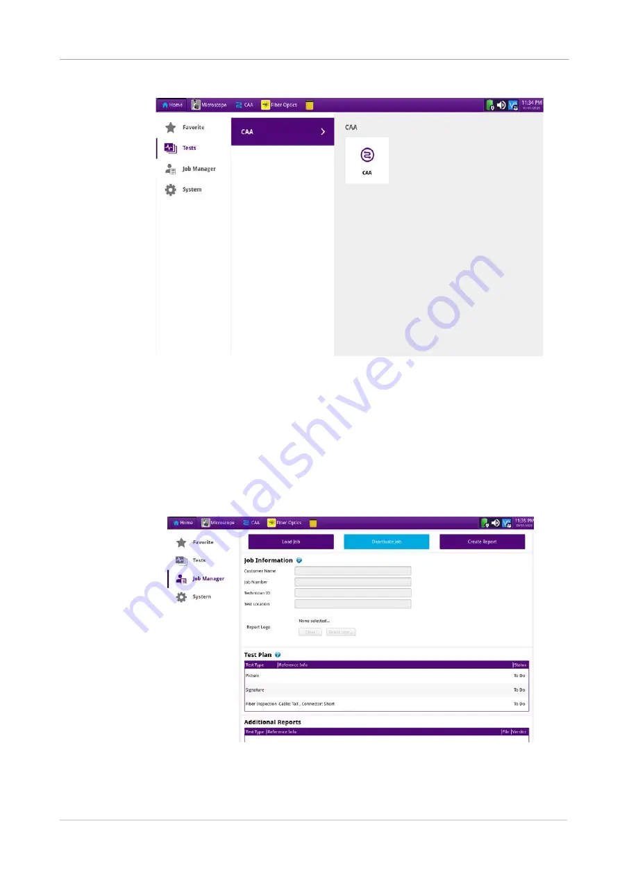 Viavi ONA-800A-MF Getting Started Manual Download Page 24