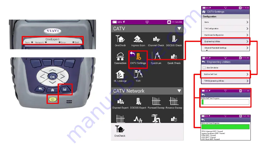 Viavi OneExpert CATV Extended Quick Start Manual Download Page 21