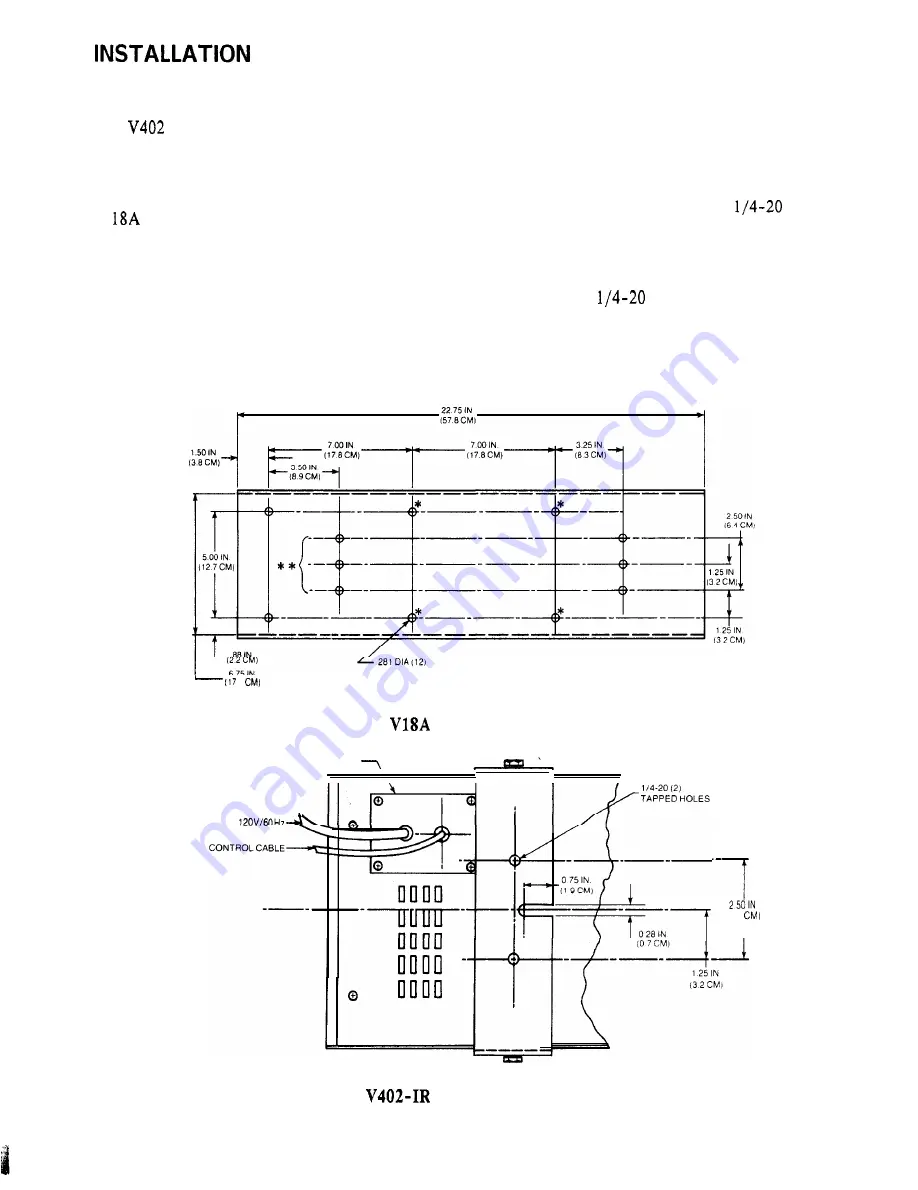 Vicon V402 Series Instructions For Installation And Operation Download Page 2