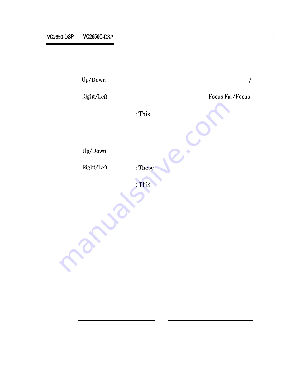 Vicon VC2650-DSP Installation And Operation Manual Download Page 18