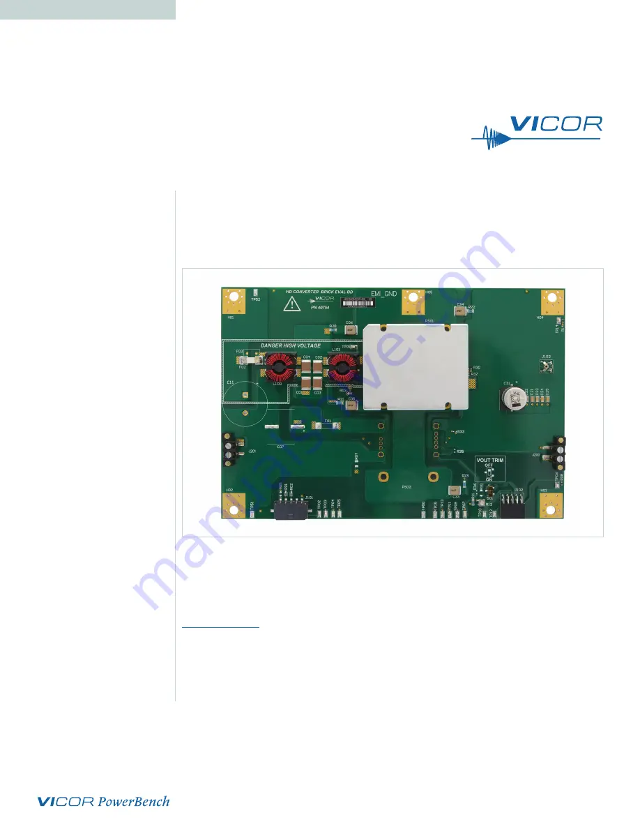 VICOR HD Series User Manual Download Page 1