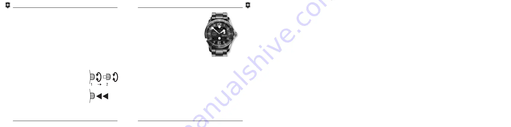 Victorinox Chrono Classic XLS MT Instructions For Use Manual Download Page 34