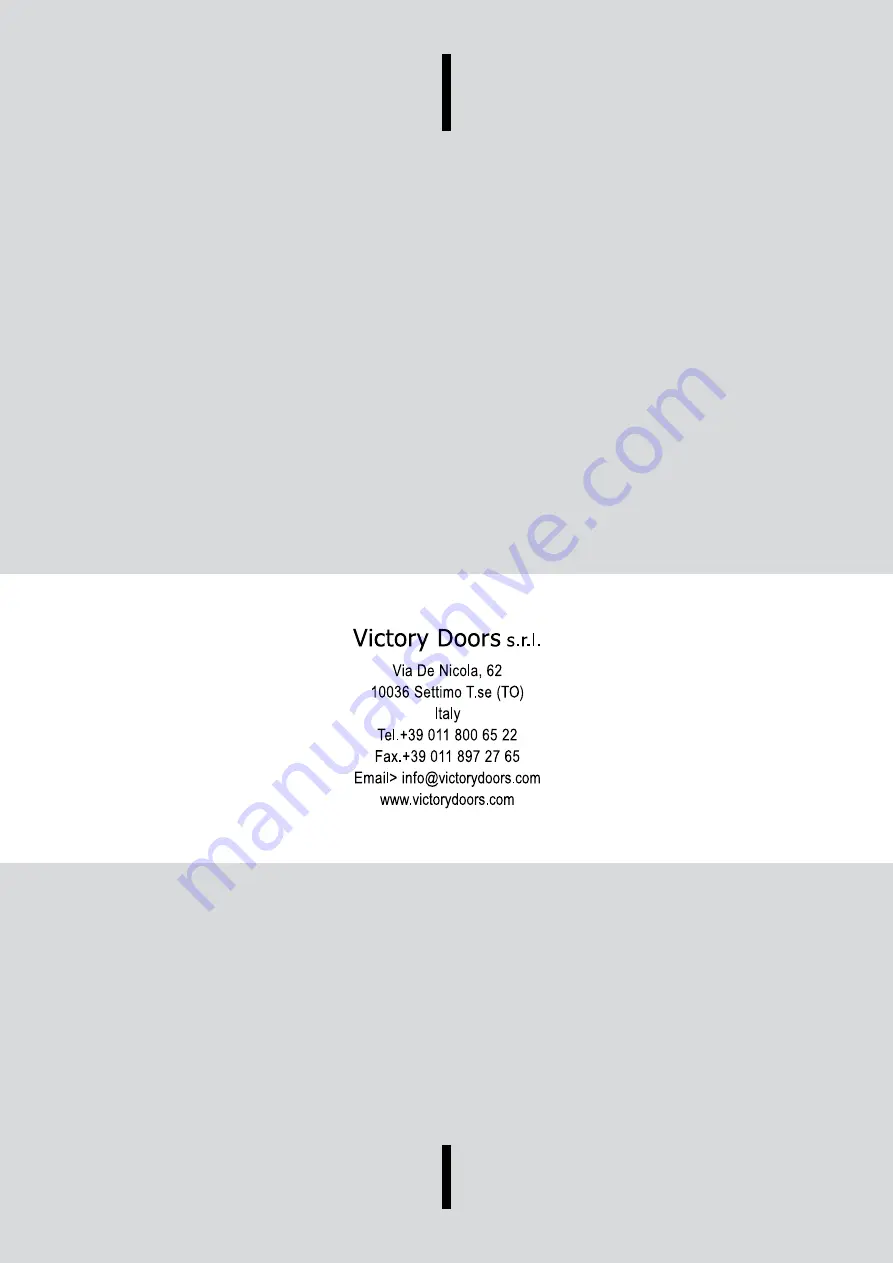 victory doors 00 BM 2 000 Assembly Instructions Manual Download Page 24