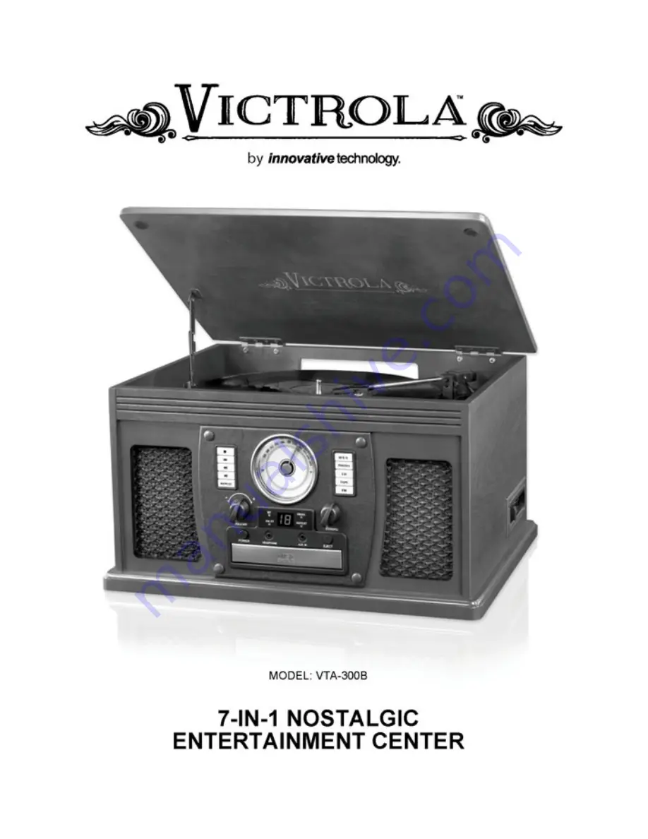 Victrola VTA-300B Скачать руководство пользователя страница 1