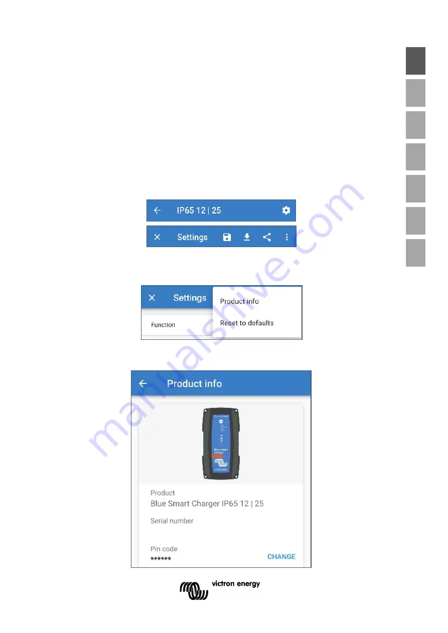 Victron energy Blue Smart IP65 Скачать руководство пользователя страница 15