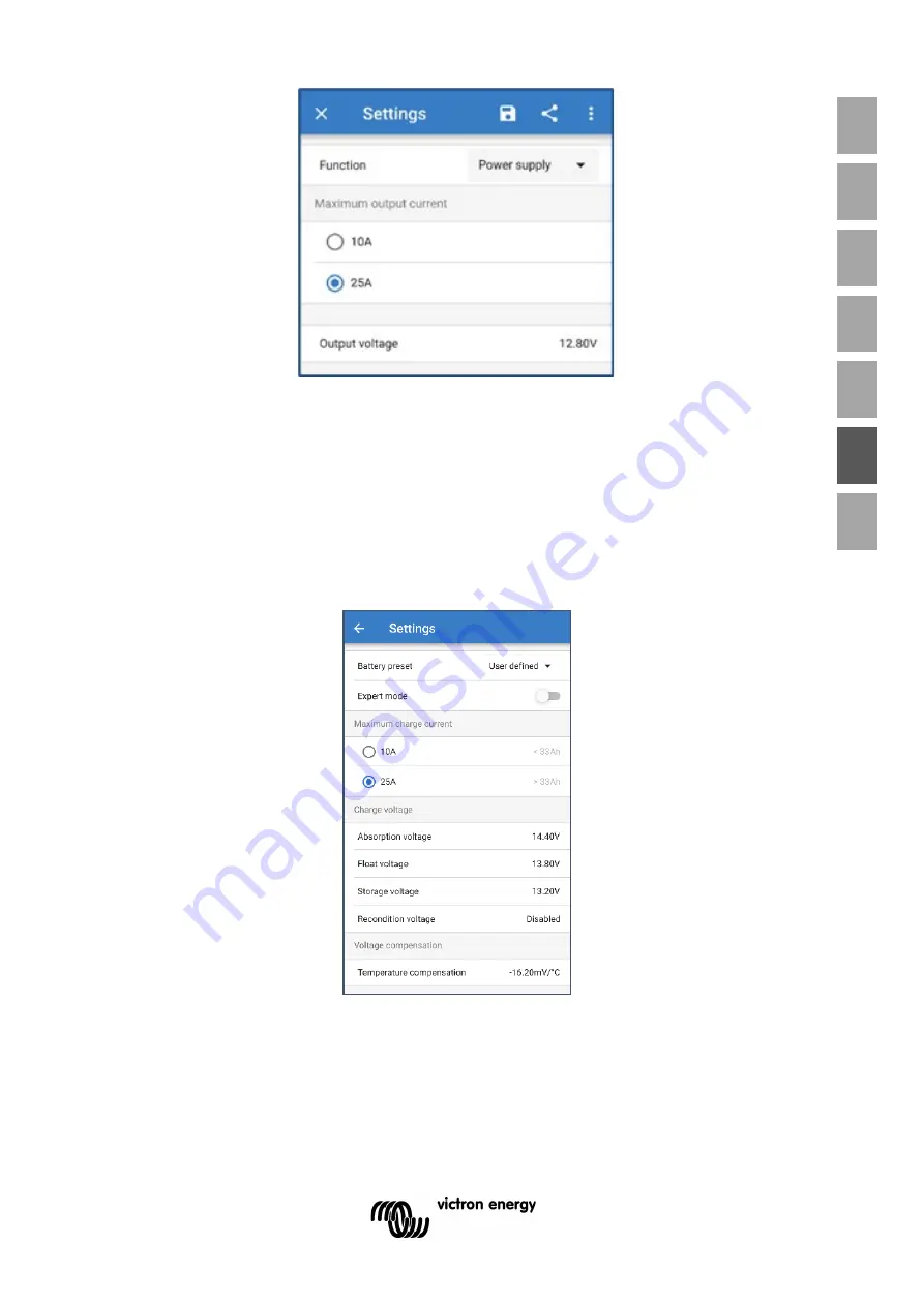 Victron energy Blue Smart IP65 Manual Download Page 159