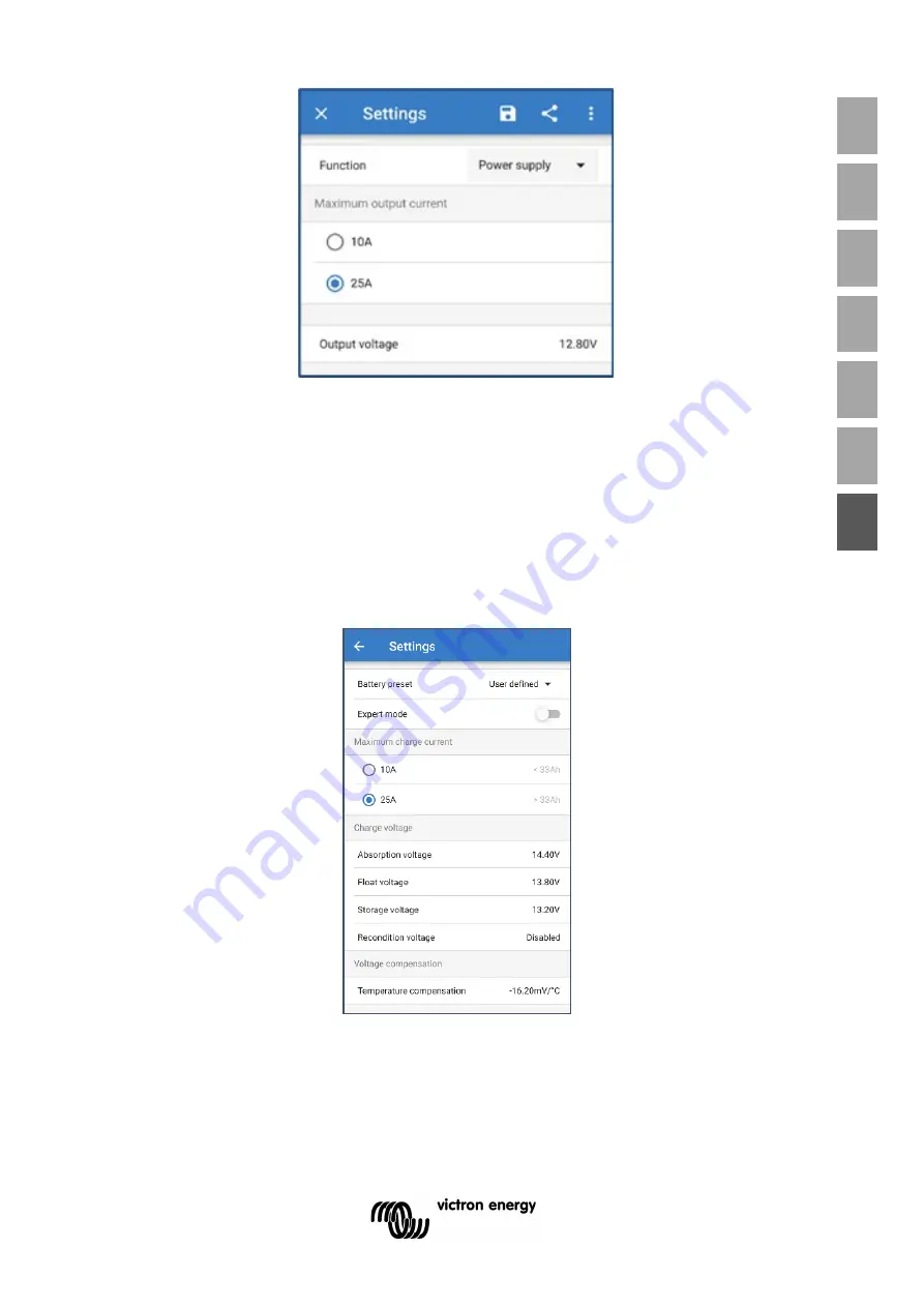 Victron energy Blue Smart IP65 Manual Download Page 185