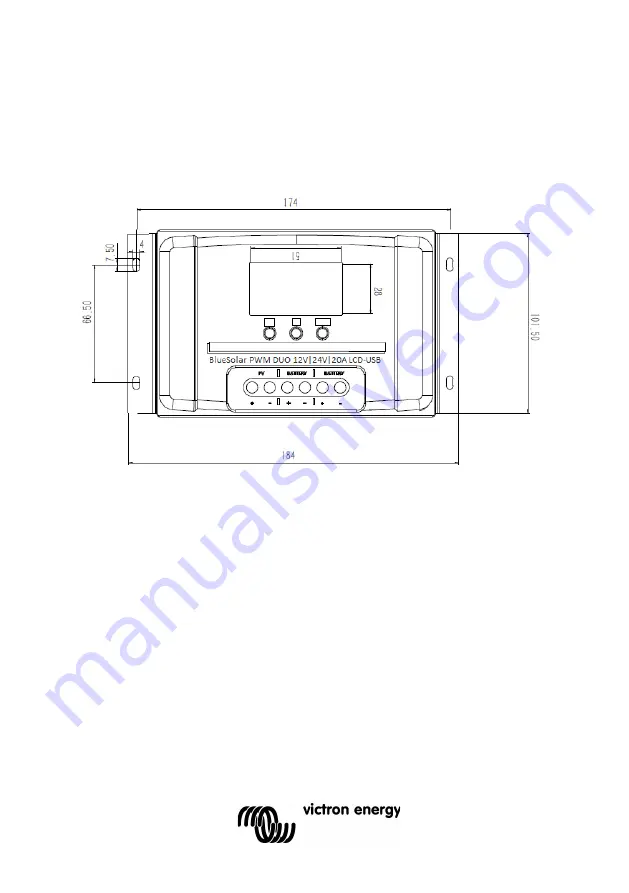 Victron energy BlueSolar PWM DUO 12V 24V 20A LCD USB Manual Download Page 10