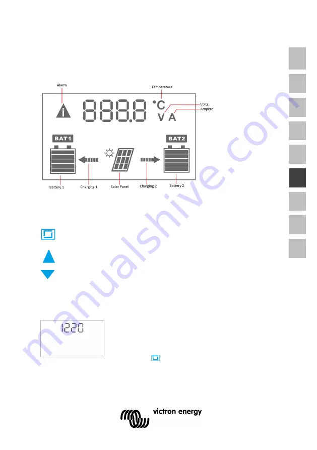 Victron energy BlueSolar PWM DUO 12V 24V 20A LCD USB Manual Download Page 45