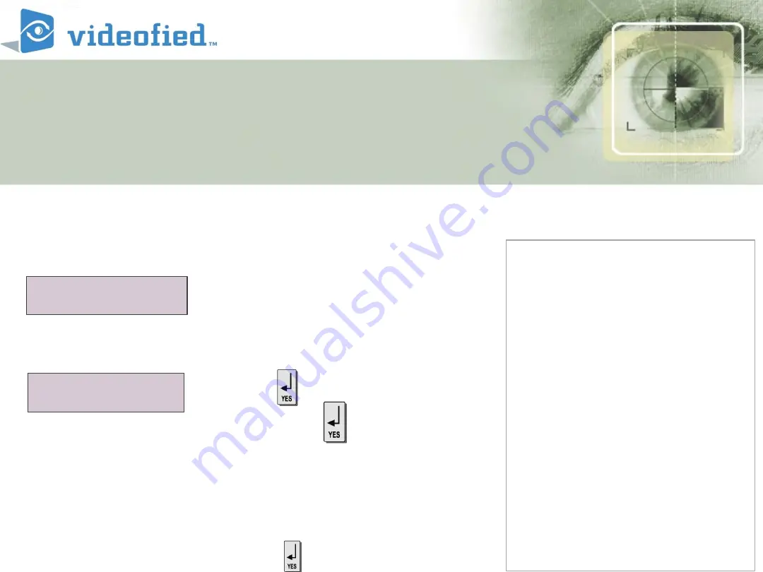 Videofied XL 3.1 Hand Programming Manual Download Page 26