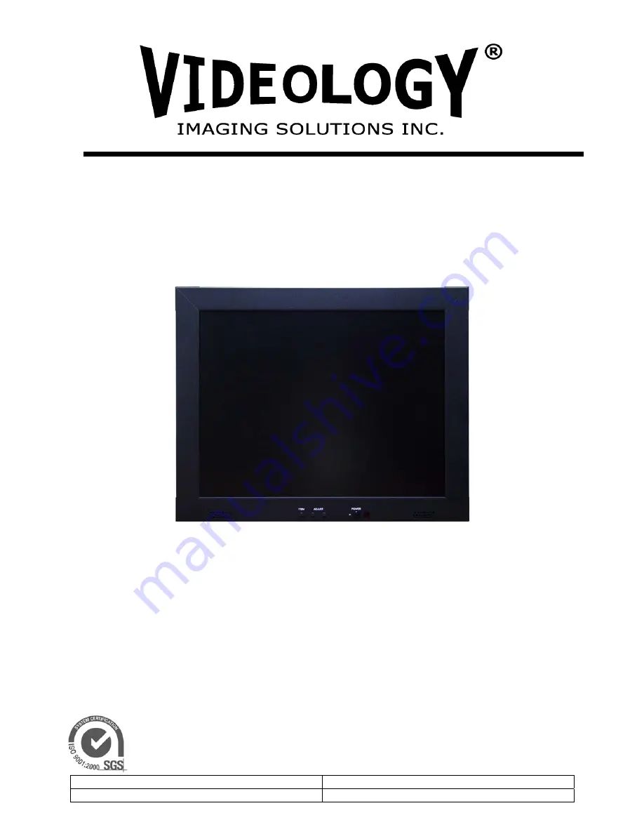 Videology 45M20-1 User Manual Download Page 1