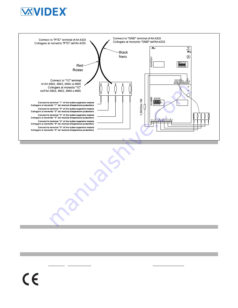 Videx 2 Wire Manual Download Page 6