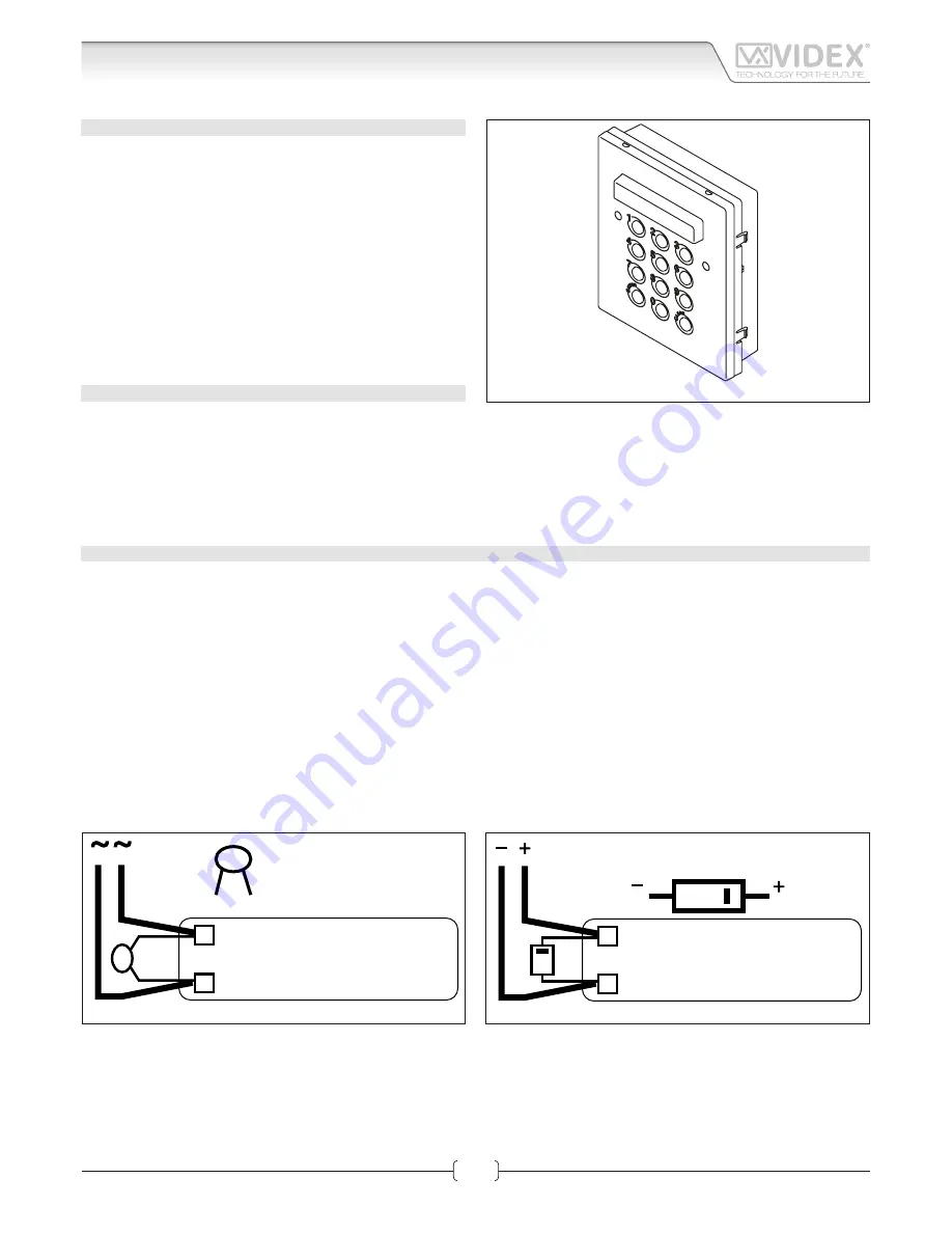 Videx 4800 Manual Download Page 1