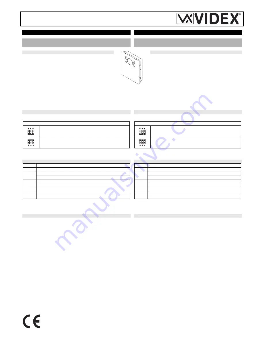 Videx 4830 Installation Instruction Download Page 1