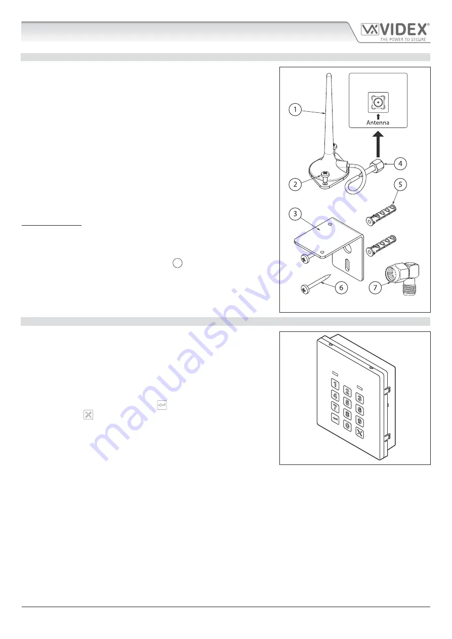 Videx GSM Lite 4000 Series Technical Manual Download Page 8